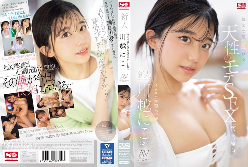 【中文】自然流行的性爱~让你眼睛融化的新人~NO.1 STYLE AV首次亮相~川越笑心~SONE-088